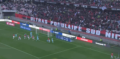 法甲赛报：拉博德世界波打破僵局 博加打门将黄油取胜 尼斯2-1兰斯