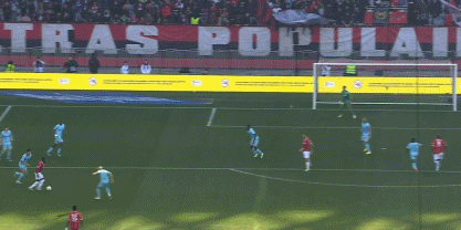 法甲赛报：拉博德世界波打破僵局 博加打门将黄油取胜 尼斯2-1兰斯